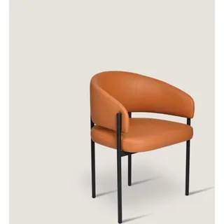 Esszimmer Stühle Polster Kunstleder Luxus Moderne JVmoebel - Orange