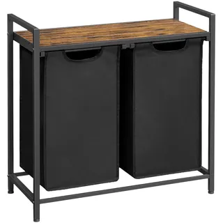 MID.YOU Wäschekorb ca. 73x72x33 cm Schwarz