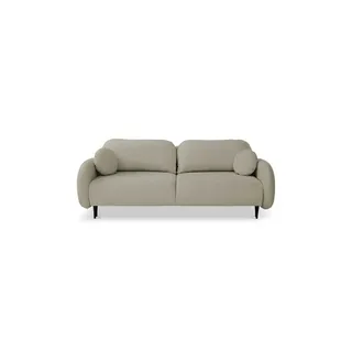 Selsey Einzelsofa mit Schlaffunktion und Bettkasten, Easy-Clean Samtbezug Beige ¦ Maße (cm): B: 232 H: 95