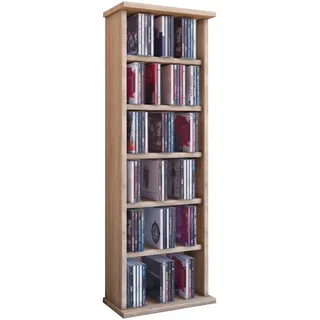 VCM Media-Regal »Holz CD DVD Stand Regal Schrank Ständer Vostan«, braun