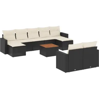 VidaXL 3224334, Cremefarben, Rattan, Stahl, Akazienholz, 110 kg, Erwachsene & Kinder, 550 mm, 550 mm - Creme