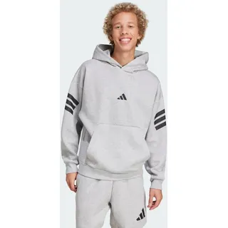 adidas Future Icons Hoodie 3-Streifen Grau M