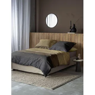 IRISETTE 8430 Gestreift Braun 135 x 200 cm + 2 x 80 x 80 cm