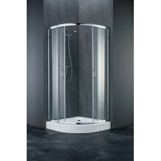 WELLTIME »Summer SET« Spar-Set, inkl. passender Duschtasse, mit leichtgängigen Schiebetüren, inkl. passender Duschwanne