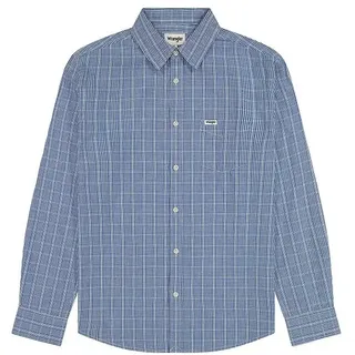 Wrangler 112357222 Langarmhemd - Blue - S