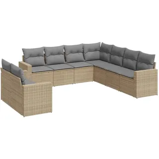 VidaXL 3251486, Hellgrau, Rattan, Stahl, 110 kg, Erwachsene & Kinder, 655 mm, 620 mm - Hellgrau