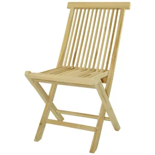 VCM Gartenstuhl »Gartenstuhl Hochlehner Klappstuhl Holz Teak« (), braun
