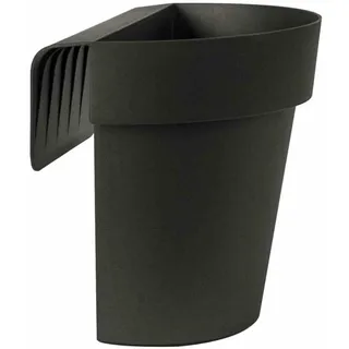 Balkonhängetopf anthrazit Ø25cm Pflanzkübel Pflanzkasten Balkon Terrasse Blumen