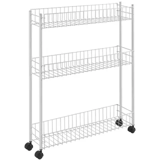Metaltex Fino Allzweckwagen, 3 Etagen, Metall, weiß