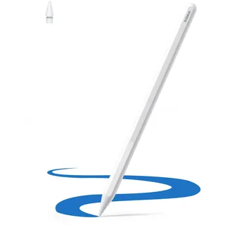 Baseus Stift für iPad 2018-2025, 17H Akkulaufzeit, Palm Rejection, Fernsteuerung, Stylus Pencil USB C Magnetisch für iPad 6/7/8/9/10/11, Pro 11“/12.9“/13'', Air 3/4/5/6/7, Mini 6/7
