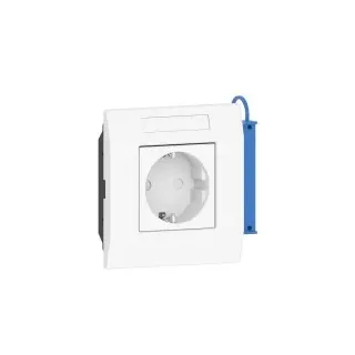 GGK 4687 Steckdose 1-fach KSE/AR-1H-9010, Adapterrahmen, frontrastend, alpinweiß KSE/AR-1-H KSEAR1H