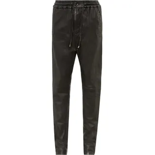 RICANO Jogger Pants "Lederhose Mike" Handgefertigt aus echtem Leder, schwarz