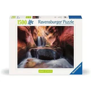 Ravensburger 12000801 - Der Wasserfall im Red Canyon - 1500 Teile Puzzle für Erwachsene ab 14 Jahren, Puzzle mit Landschaft und Natur