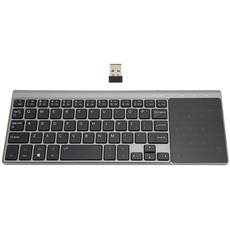 Kabellose 2,4-G-Tastatur mit Integrierter Touchpad-Maus, Tragbare Kabellose 2-in-1-Tastatur mit Empfindlichem Touchpad, Kabellose Tastatur mit Multi-Gesten-TouchPad für IOS für Windows für Android