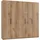 Drehtürenschrank Level 250 x 236 x 58 cm Braun