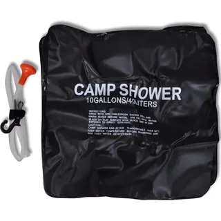 vidaXL Campingdusche Solar 40 L - Schwarz