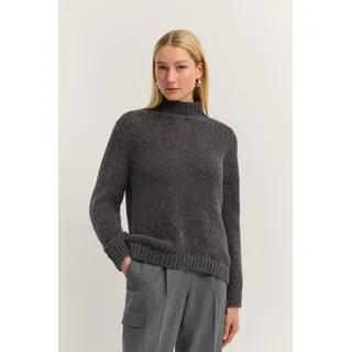 bugatti Rollkragenpullover »Grobstrick« aus einem weichen Alpaka-Woll-Mix, grau