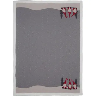 X-Mas Wohndecke , Grau, Grün, Rot , Textil , Weihnachten , 150x200 cm , Heimtextilien, Wohntextilien, Decken, Kuscheldecken