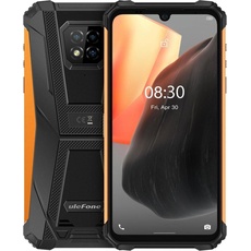 Ulefone Armor 8 Pro (128 GB, Orange, Schwarz, 6.10", Hybrid Dual SIM, 16 Mpx, 4G), Smartphone, Orange, Schwarz