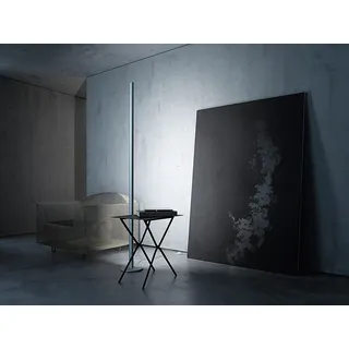 LED-Stehleuchte Avion XL Gera-Leuchten silber, Designer Thomas Ritt, 180x6.5x3.5 cm