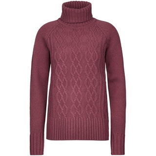 Fjällräven Övik Cable Knit Roller Neck Sweatshirt, Mesa Purple, M