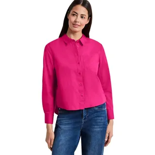 Street One Damen Langarm Bluse mit Hemdkragen aus Twill
