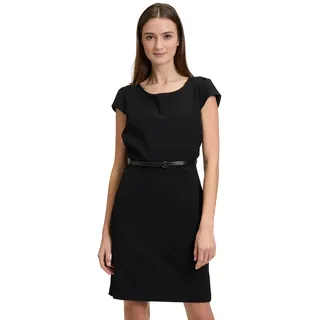 Betty & Co Damen Etuikleid mit Gürtel Schwarz,40