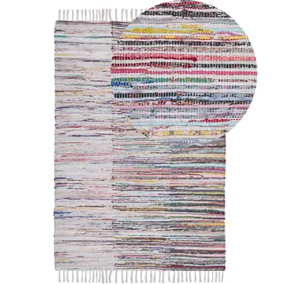 Beliani Mersin Teppich 140 x 200 cm Multicolor