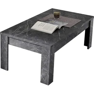 Home affaire Couchtisch "Carrara" (125 x 65 cm), anthrazit marmor, optik, anthrazit marmor, optik, anthrazit marmor, optik