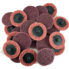 Sungold Abrasives 74903 Schnellwechselscheibe, nicht gewebt, für Oberflächenpflege, Typ R, 5 cm, Kastanienbraun, 25 Stück