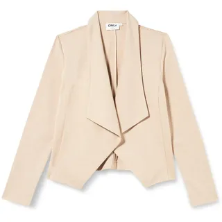 ONLY Damen Blazer Onllilia L/S Short Mel Blazer Cc TLR, White Pepper/Detail:Melange, 38