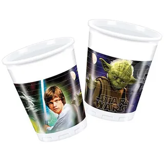 Star Wars Kunststoffbecher 200 ml Helden und Bösewichte, 8 Stück