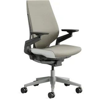 Steelcase Gesture Ergonomischer Bürostuhl mit 360° Armlehnen und 3D-Live Back Lumbalstütze Trüffel, 66 x 62.5 x 104