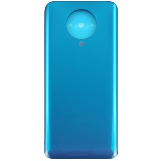 Kompatibel mit Xiaomi POCO F2 PRO M2004J11G / Redmi K30 PRO Akkudeckel Ersatzbatterie Backcover Back Cover Rückseite Hartschale plastifiziertes Glas + Biasesiv (Blau)