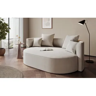 LeGer Home by Lena Gercke 2,5-Sitzer »ISALIE, rundes Loungesofa, mit Kissen, perfekt gepolstert« moderne Stoffe, mit 4 Zierkissen, extra große Sitzfläche,