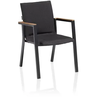 Kettler Rasmus Teak Stapelsessel Aluminium/Sunbrella