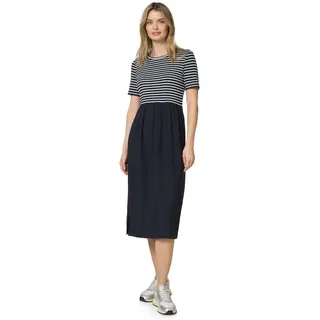 Street One Damen Midi-Kleid mit Strukturmix