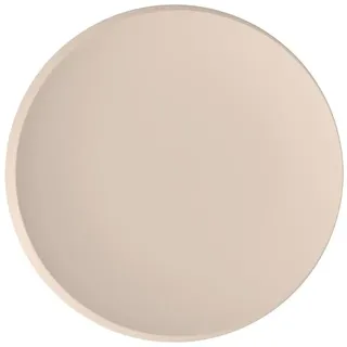 Villeroy & Boch Speiseteller Beige, Spülmaschinenfest, Mikrowellensicher, Teller, Essteller, Porzellan, Geschirr, Premium Porzellan