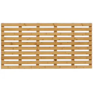 Relaxdays Bambus Badematte 100 x 50 cm Braun