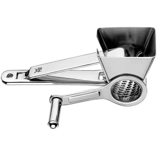 WMF Gourmet Parmesanreibe Kurbel 18 cm, Parmesanmühle, Käsereibe mit Kurbel, Edelstahl, spülmaschinengeeignet