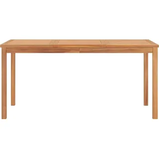 vidaXL Garten-Esstisch 160x80x77 cm Massivholz Teak - Braun