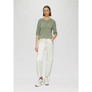 s.Oliver Straight-Jeans KAROLIN mit Tunnelzug weiß 40