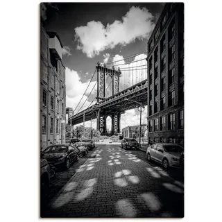 Artland Wandbild »Manhattan Bridge in Brooklyn, New York« New York 1 Stk. tlg. als Leinwandbild, Poster in verschied. Größen, schwarz