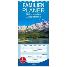 Familienplaner 2024 - Naturparadies Zugspitzarena mit 5 Spalten (Wandkalender, 21 x 45 cm) CALVENDO
