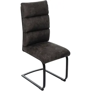 Novel Schwingstuhl , Braun , Metall, Textil , U-Form , 47x106x63 cm , Stoffauswahl , Esszimmer, Stühle, Schwingstühle