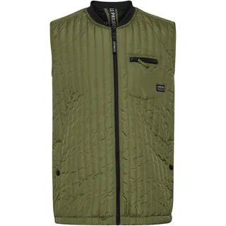 Steppweste 11 PROJECT "Steppweste PRArne", Herren, Gr. M, grün (loden grün), Obermaterial: 100% Polyester PES., Westen Steppweste