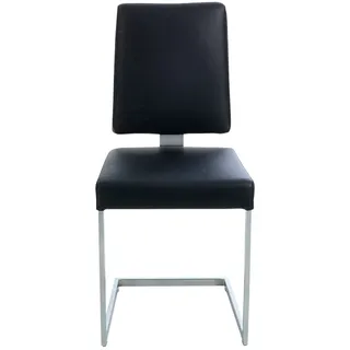 K+W Komfort & Wohnen Freischwinger Leder schwarz