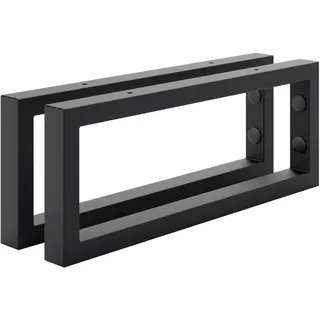HOLZBRINK Regalhalterung Schwarz Metall 40x15 cm HLA-A (2 St.) | Waschtischhalterung, Wandkonsole für Küchenregal, Schwerlastkonsole für TV-Regal