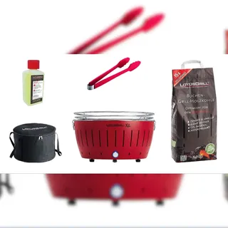 Lotusgrill XL Starter-Set Feuerrot