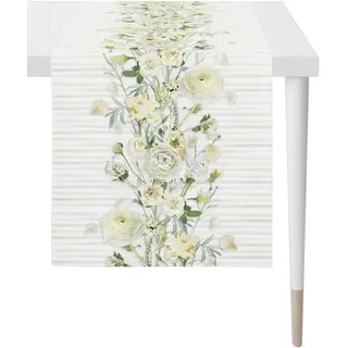 APELT Tischläufer SPRINGTIME, gelb/gruen 45x140 cm